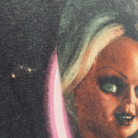 Child's Play Chucky & Tiffany Heart Unisex Tee, Black M adults - Picture 4 of 9